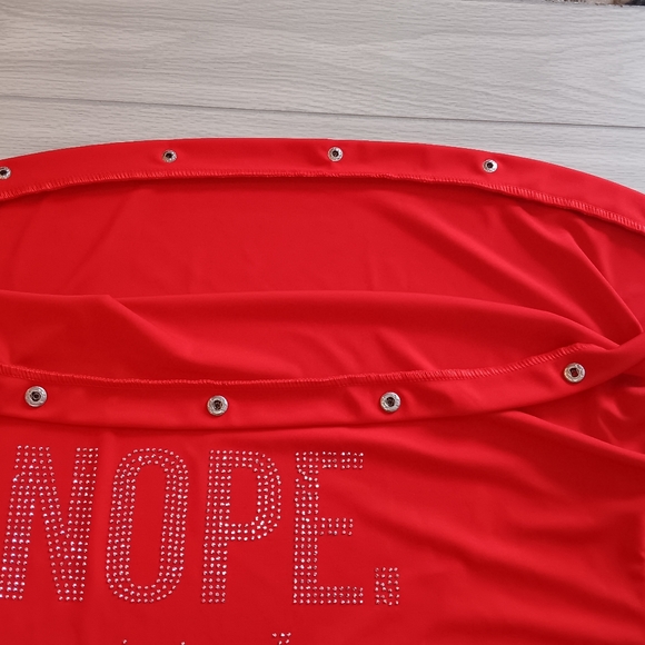 Plus size Diamond Letter Breasted One-Word Collar Loose Two-Piece Set - Picture 10 of 16